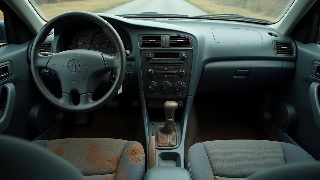 Interior sebelum dibersihkan